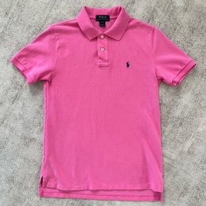 Polo Ralph Lauren pink polo shirt EUC kids size L (14-16)